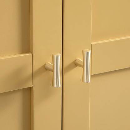 Penderie double Oakham, rotin jaune