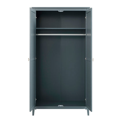 Penderie double Oakham, bleu orageux