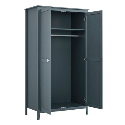 Penderie double Oakham, bleu orageux