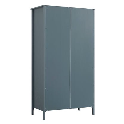 Penderie double Oakham, bleu orageux