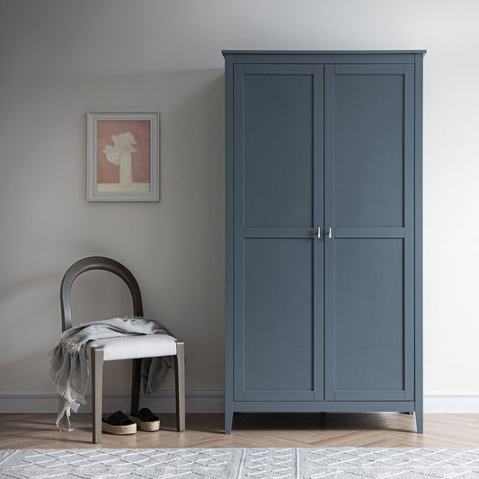 Penderie double Oakham, bleu orageux