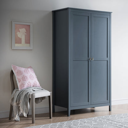 Penderie double Oakham, bleu orageux