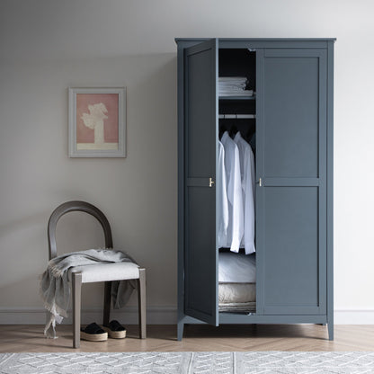 Penderie double Oakham, bleu orageux