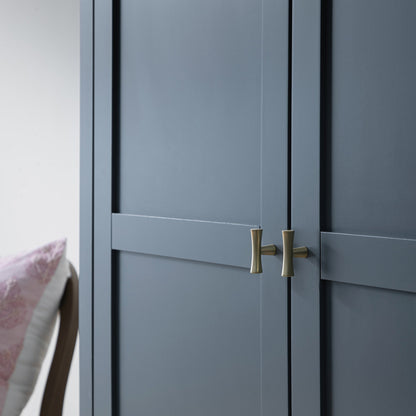 Penderie double Oakham, bleu orageux