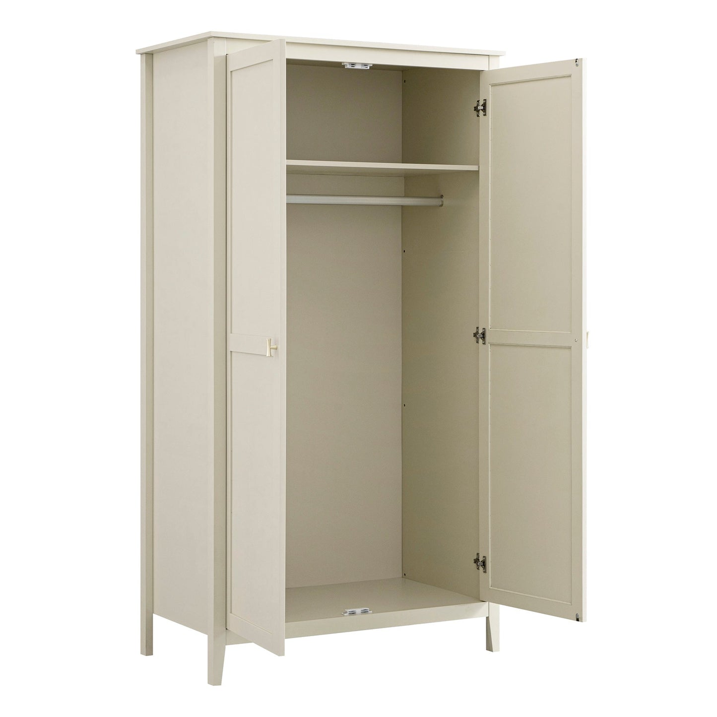 Penderie double Oakham, blanc ombragé