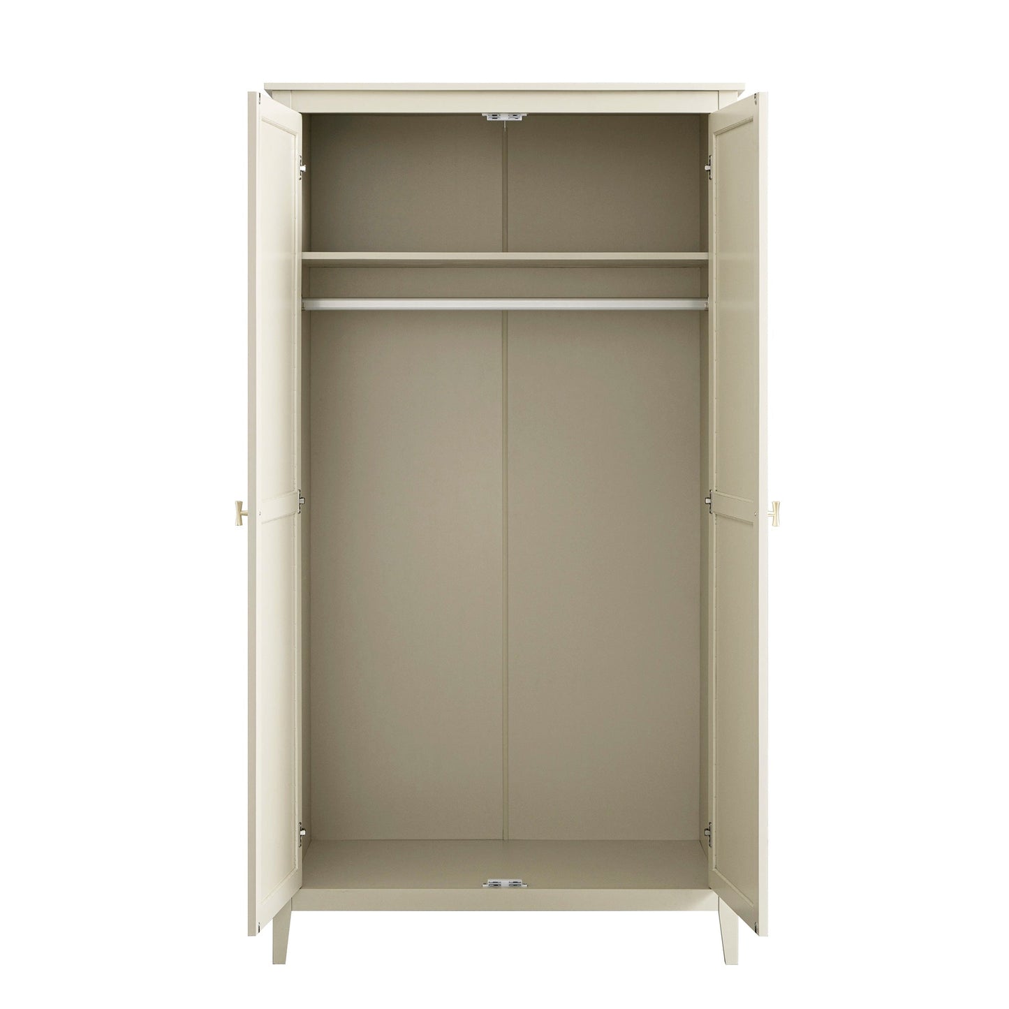 Penderie double Oakham, blanc ombragé