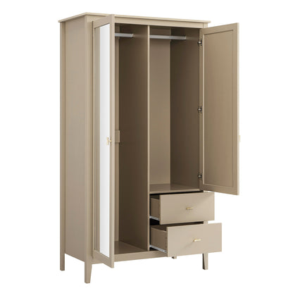 Armoire double miroir Oakham, gris foncé