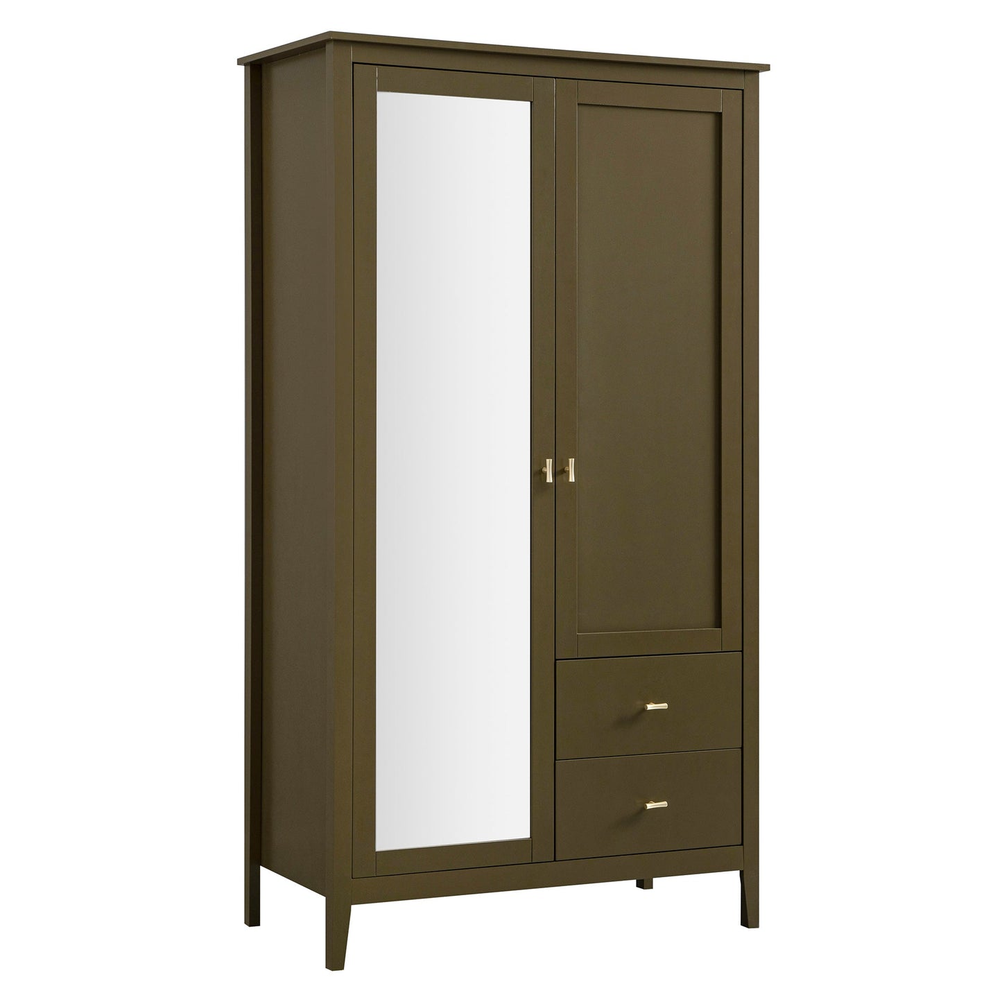 Armoire double à miroirs Oakham, Olive Grove