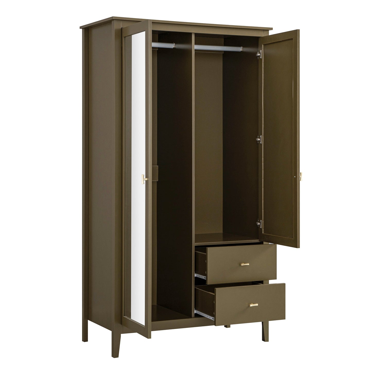 Armoire double à miroirs Oakham, Olive Grove