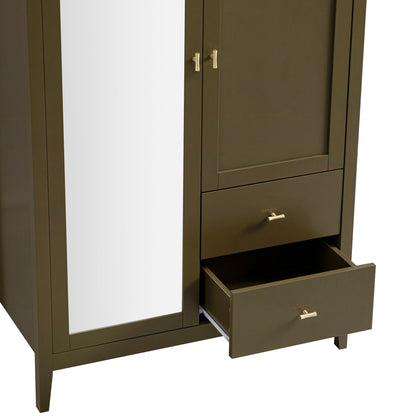 Armoire double à miroirs Oakham, Olive Grove