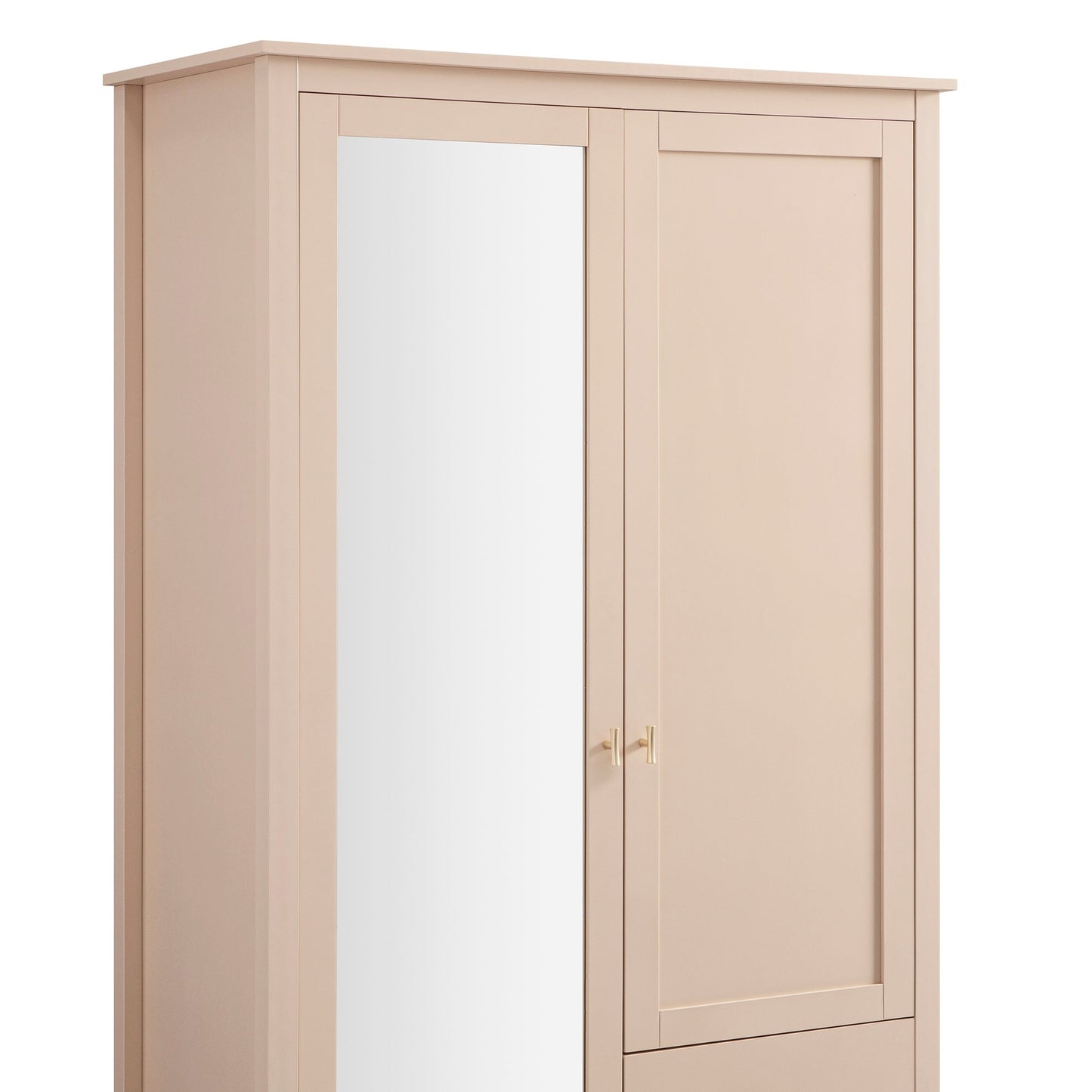 Penderie double miroir Oakham, rose nude