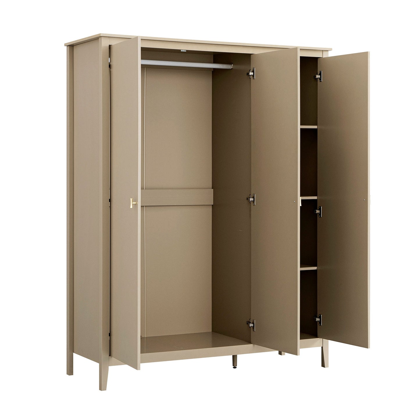 Placard triple Oakham, gris foncé