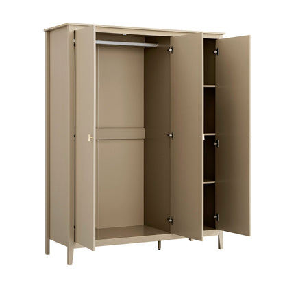 Placard triple Oakham, gris foncé