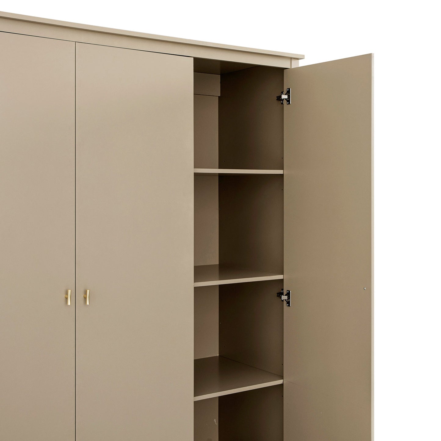 Placard triple Oakham, gris foncé