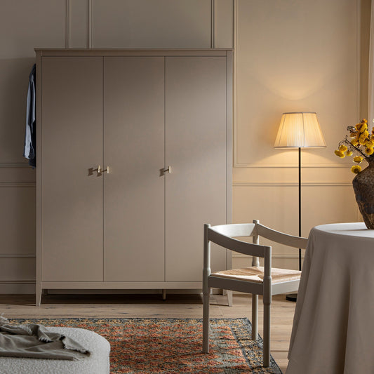 Placard triple Oakham, gris foncé
