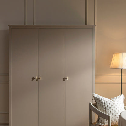 Placard triple Oakham, gris foncé