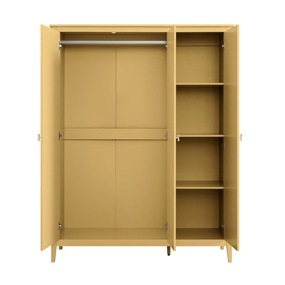 Penderie triple Oakham, rotin jaune