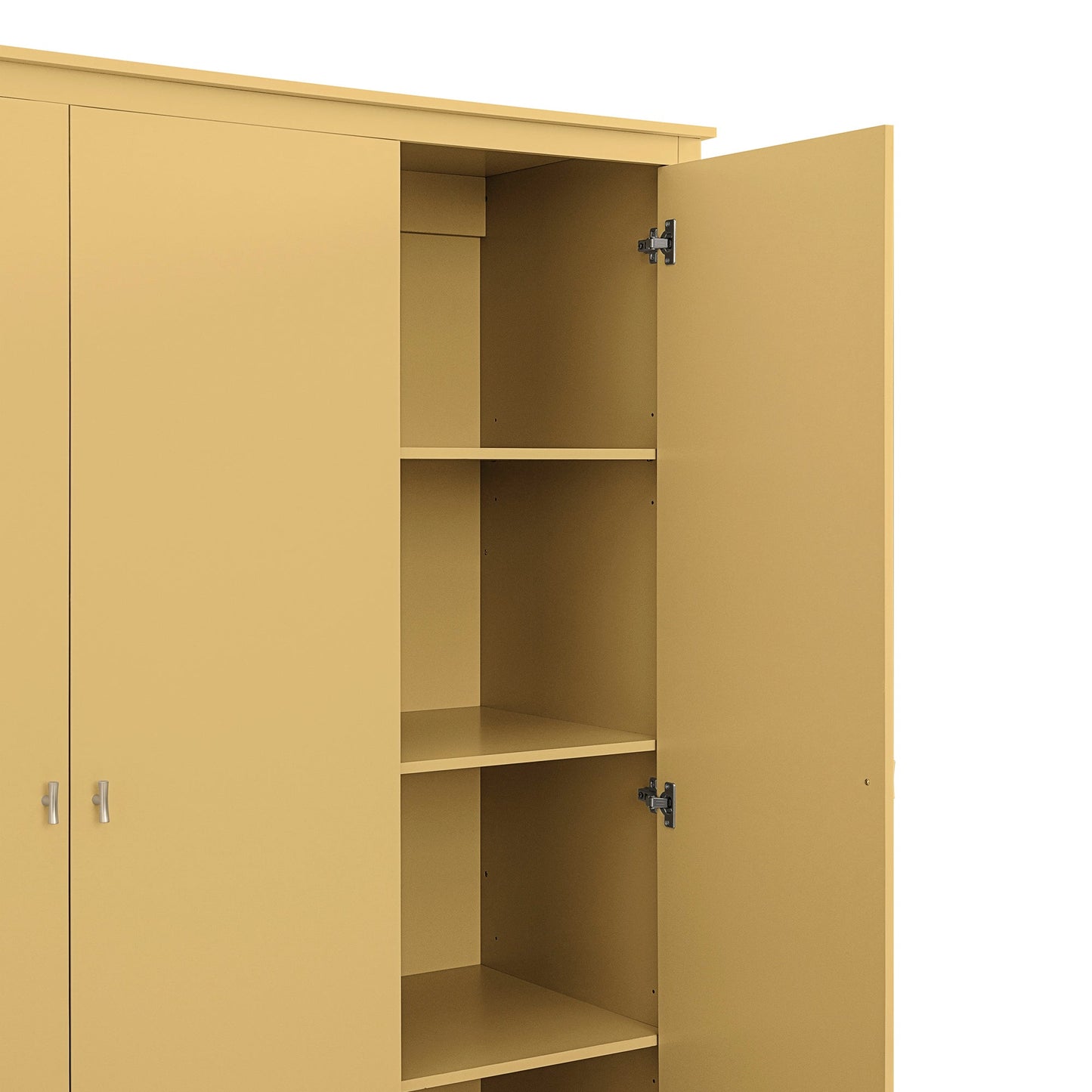 Penderie triple Oakham, rotin jaune