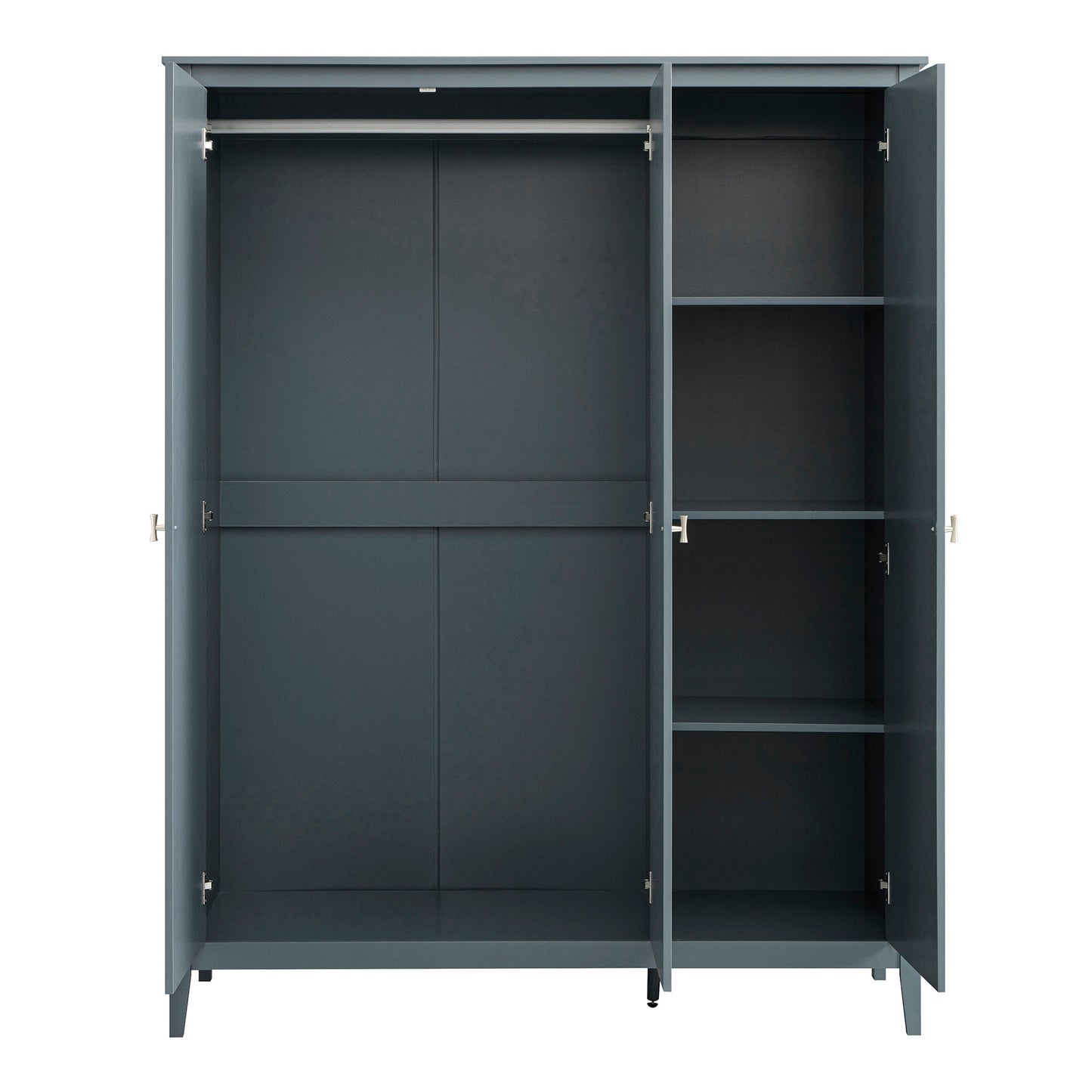 Penderie triple Oakham, bleu orageux