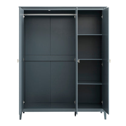 Penderie triple Oakham, bleu orageux