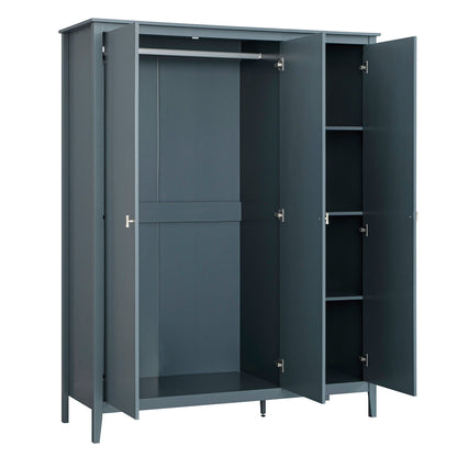 Penderie triple Oakham, bleu orageux