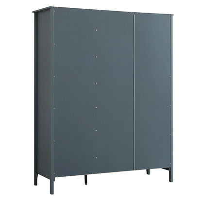 Penderie triple Oakham, bleu orageux