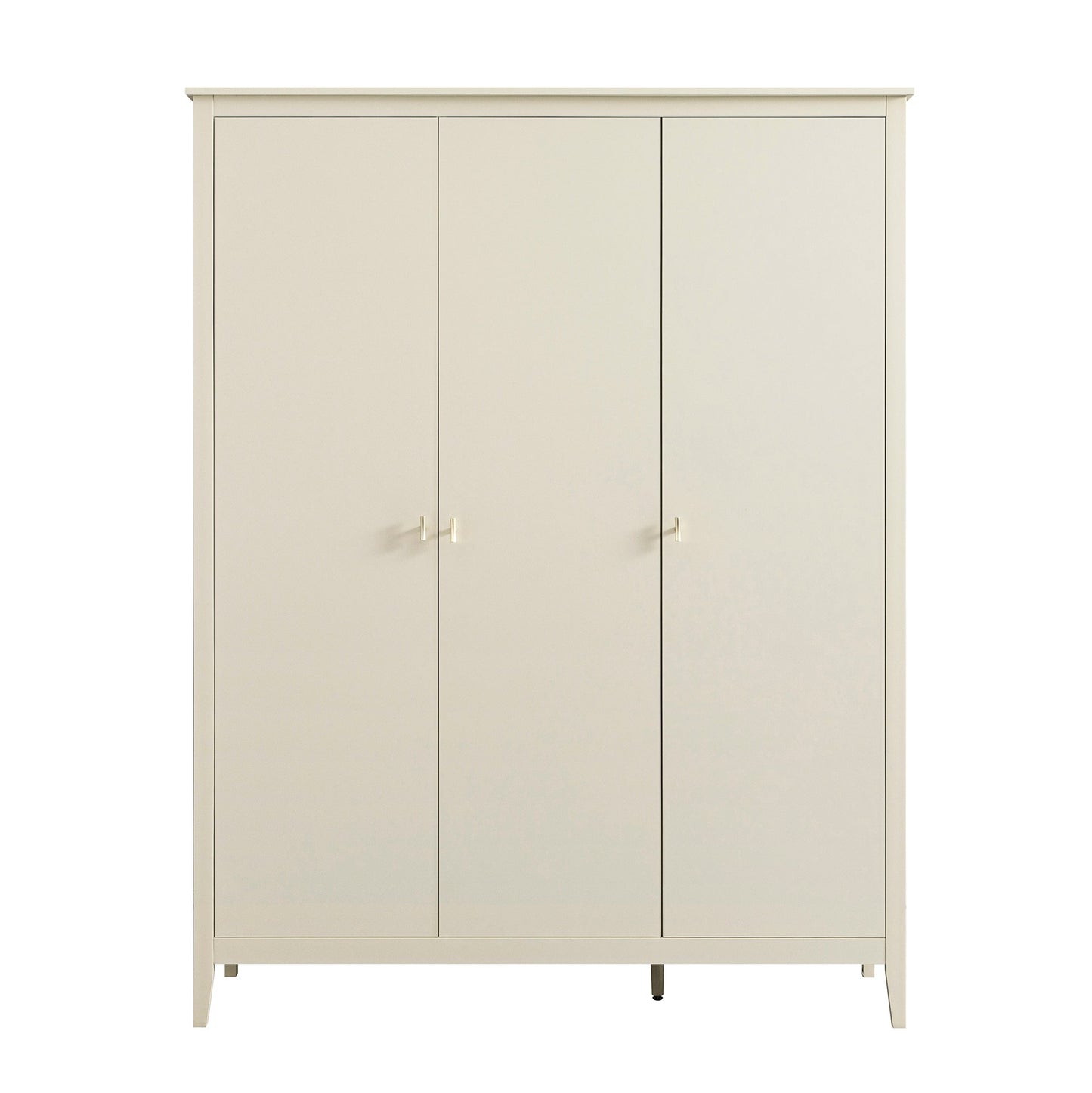 Placard triple Oakham, blanc ombragé
