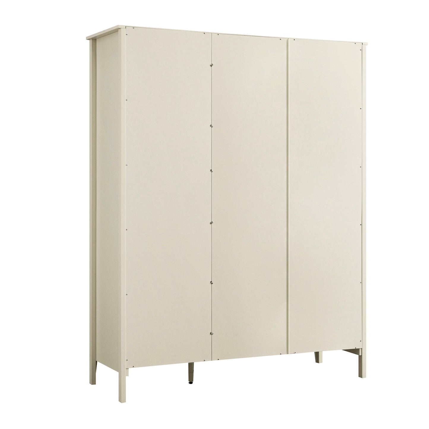 Placard triple Oakham, blanc ombragé