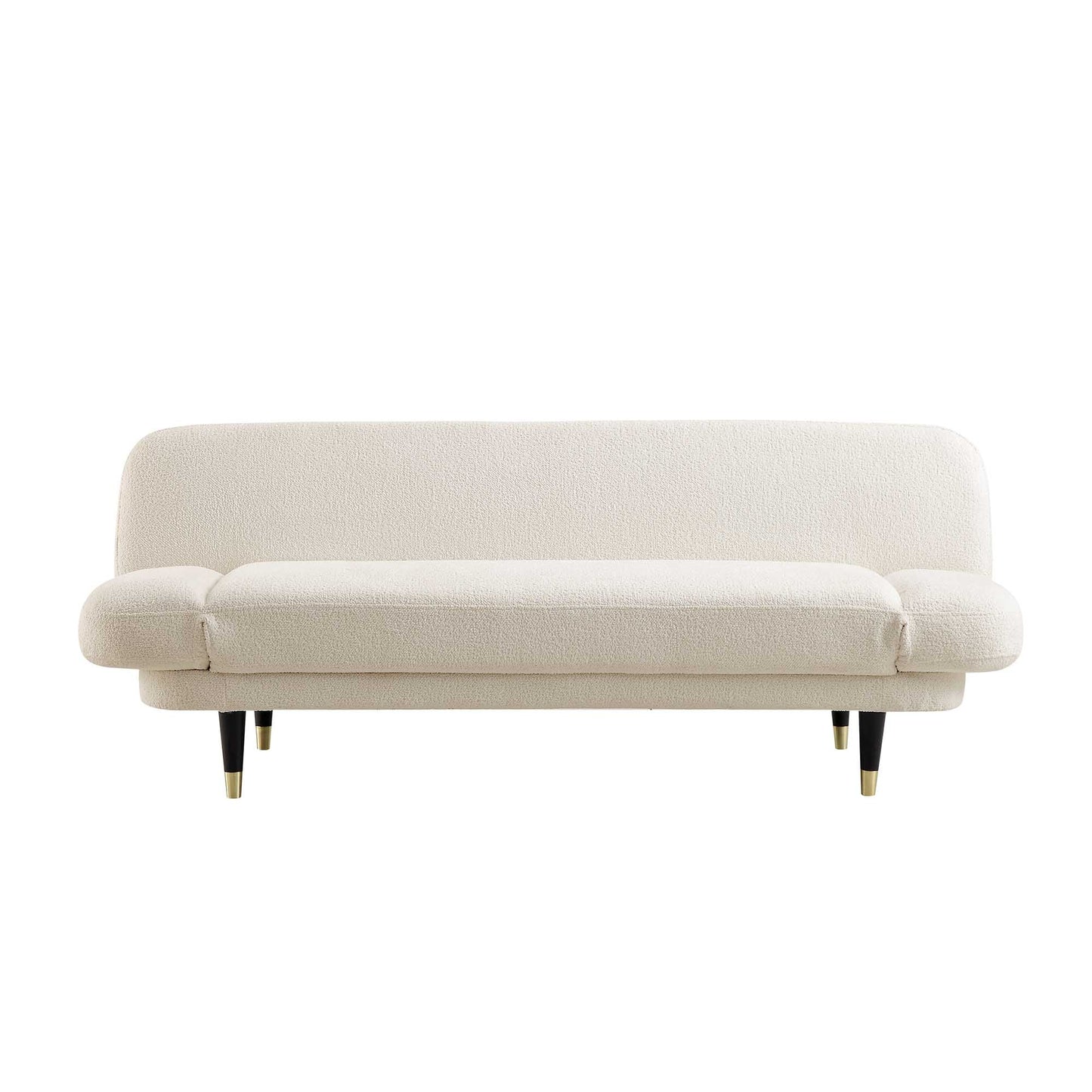 Canapé-lit 2 places Solna, beige bouclé