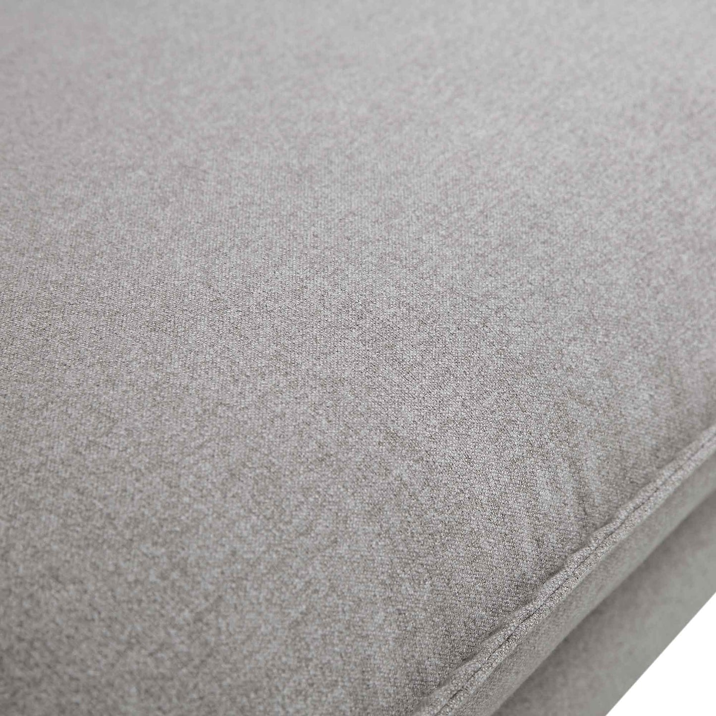 Canapé 3 places en tissu gris chiné Obriel