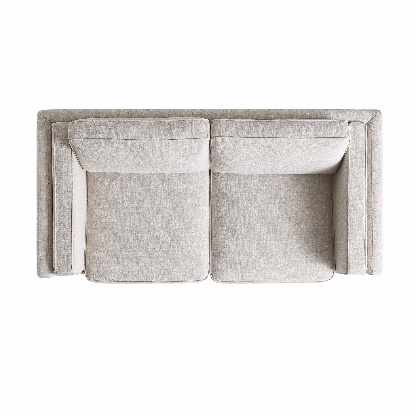 Canapé 2 places en tissu Dipley Oatmeal