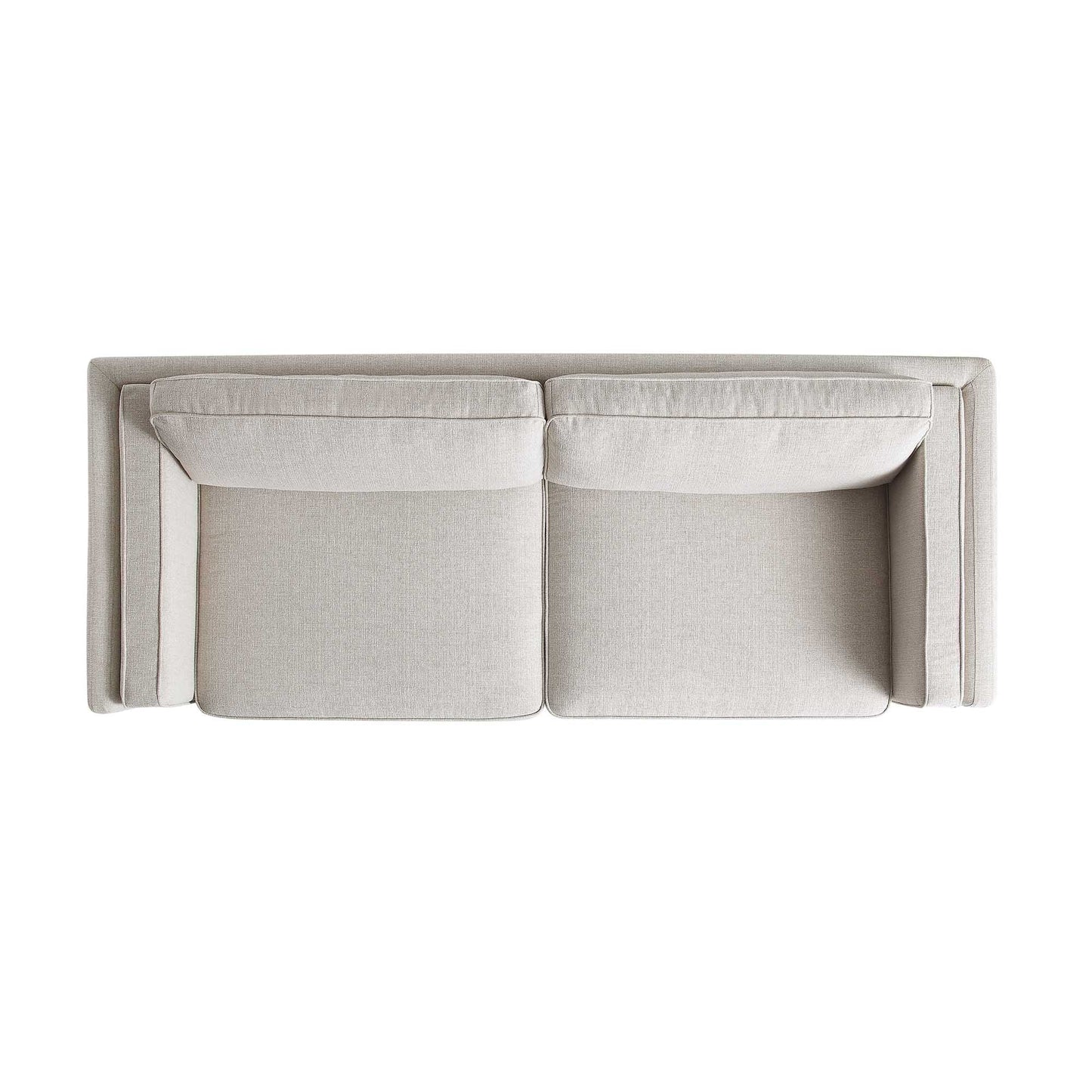 Canapé 3 places en tissu Dipley Oatmeal