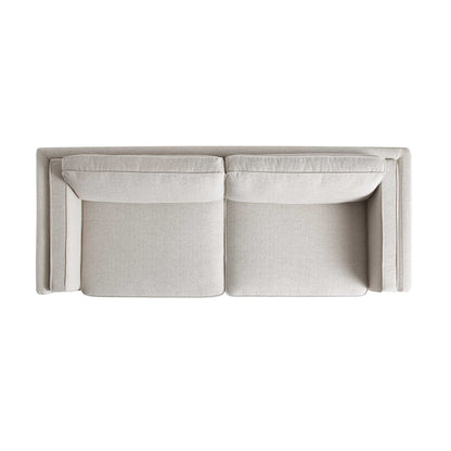 Canapé 3 places en tissu Dipley Oatmeal