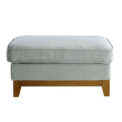 Repose-pieds de rangement en tissu tissé Dipley Sage