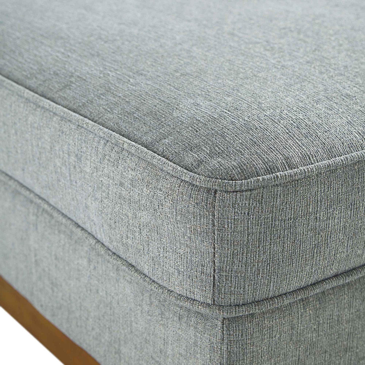 Repose-pieds de rangement en tissu tissé Dipley Sage