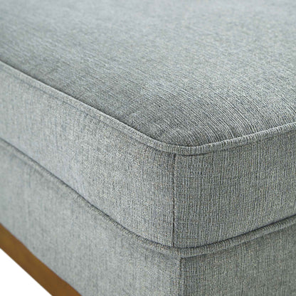 Repose-pieds de rangement en tissu tissé Dipley Sage