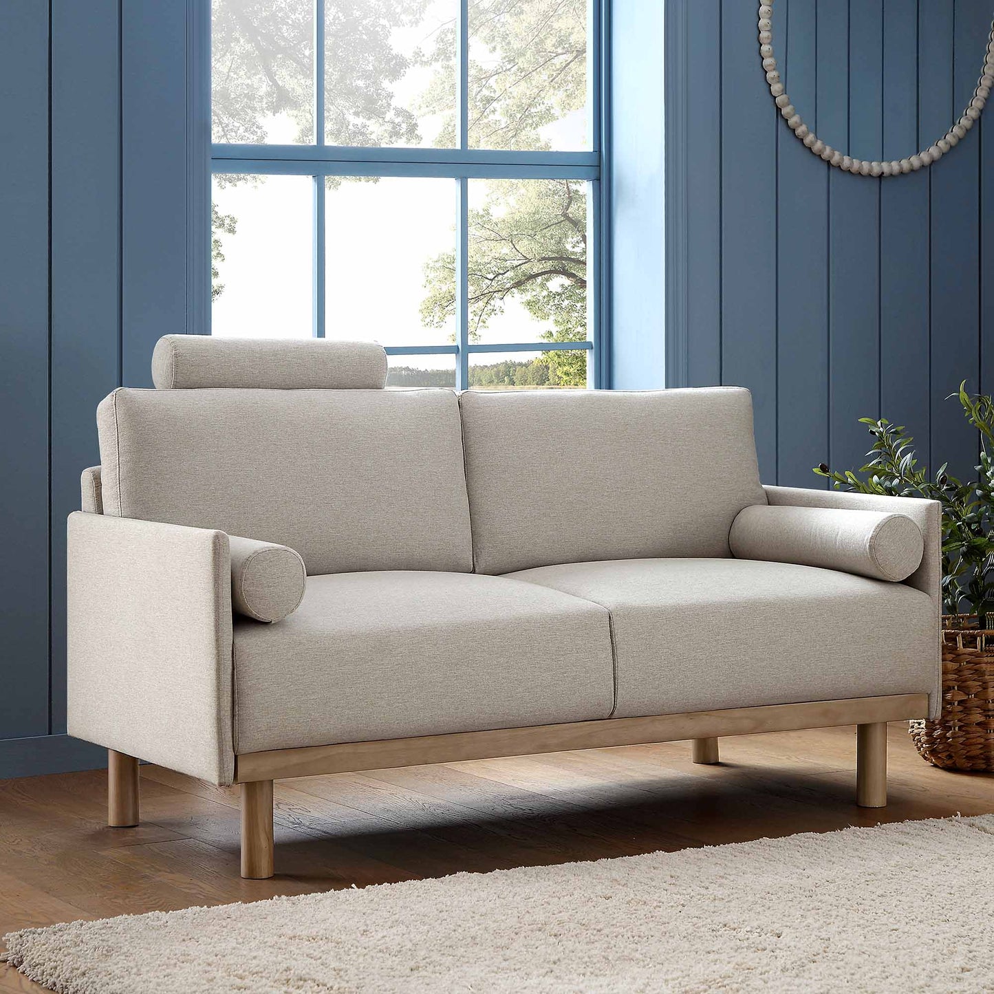 Canapé 2 places en tissu Timber Oatmeal