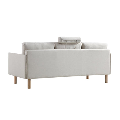Canapé 3 places en tissu Timber Oatmeal