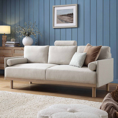 Canapé 3 places en tissu Timber Oatmeal