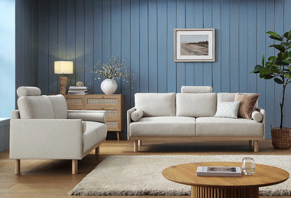 Canapé 3 places en tissu Timber Oatmeal