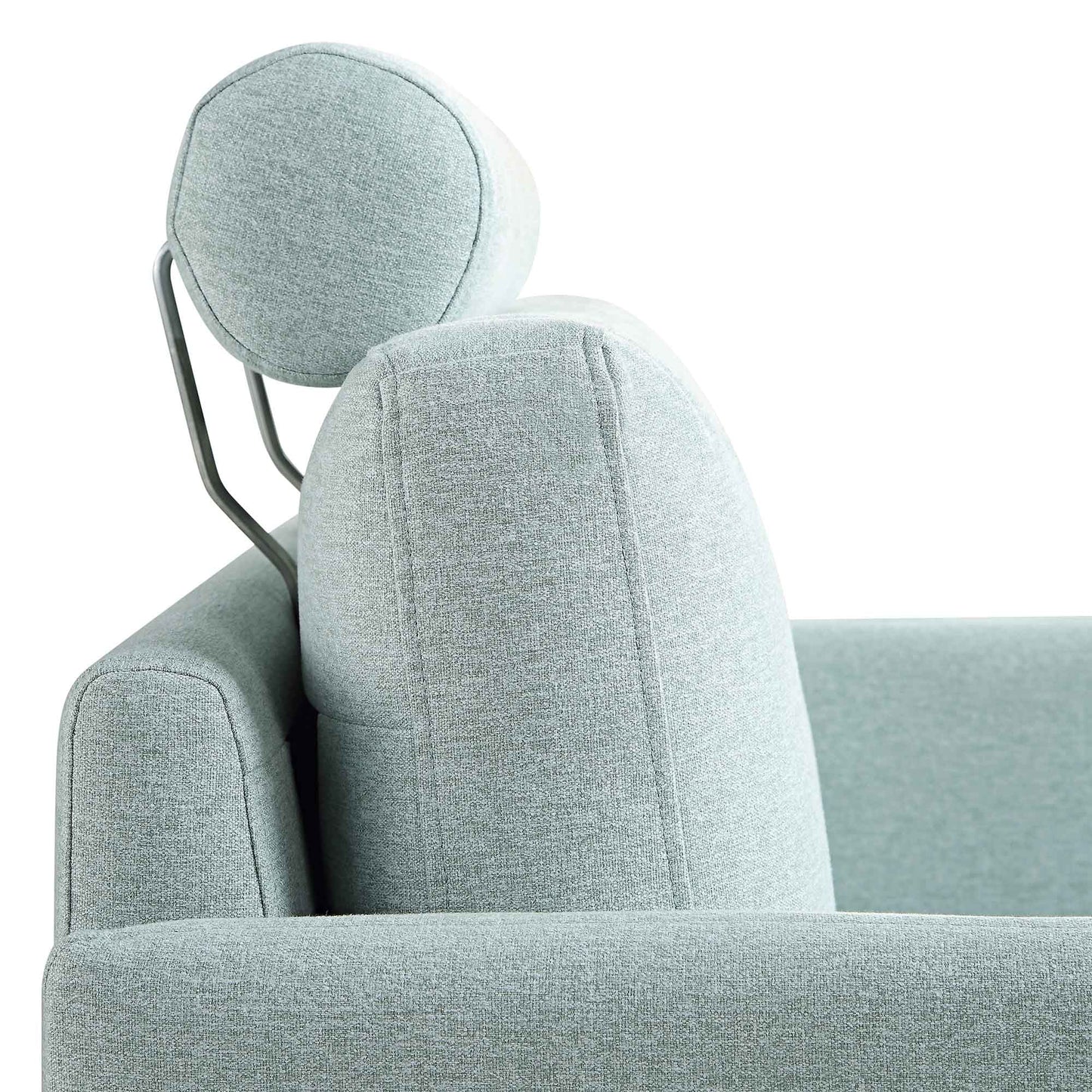Fauteuil en tissu vert sauge Timber