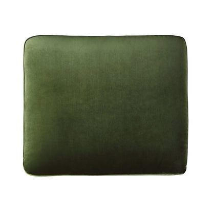 Canapé et repose-pieds en velours vert Daphnis Fern