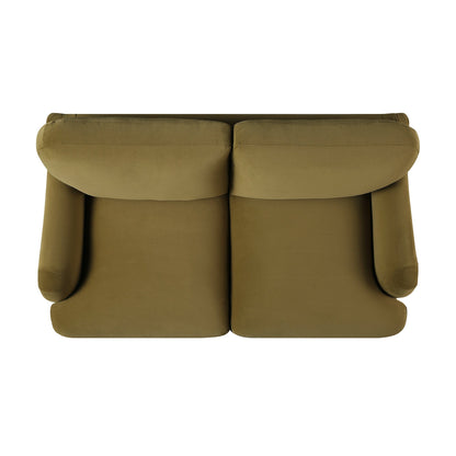 Daphnis Fudge, canapé en velours, 2 places