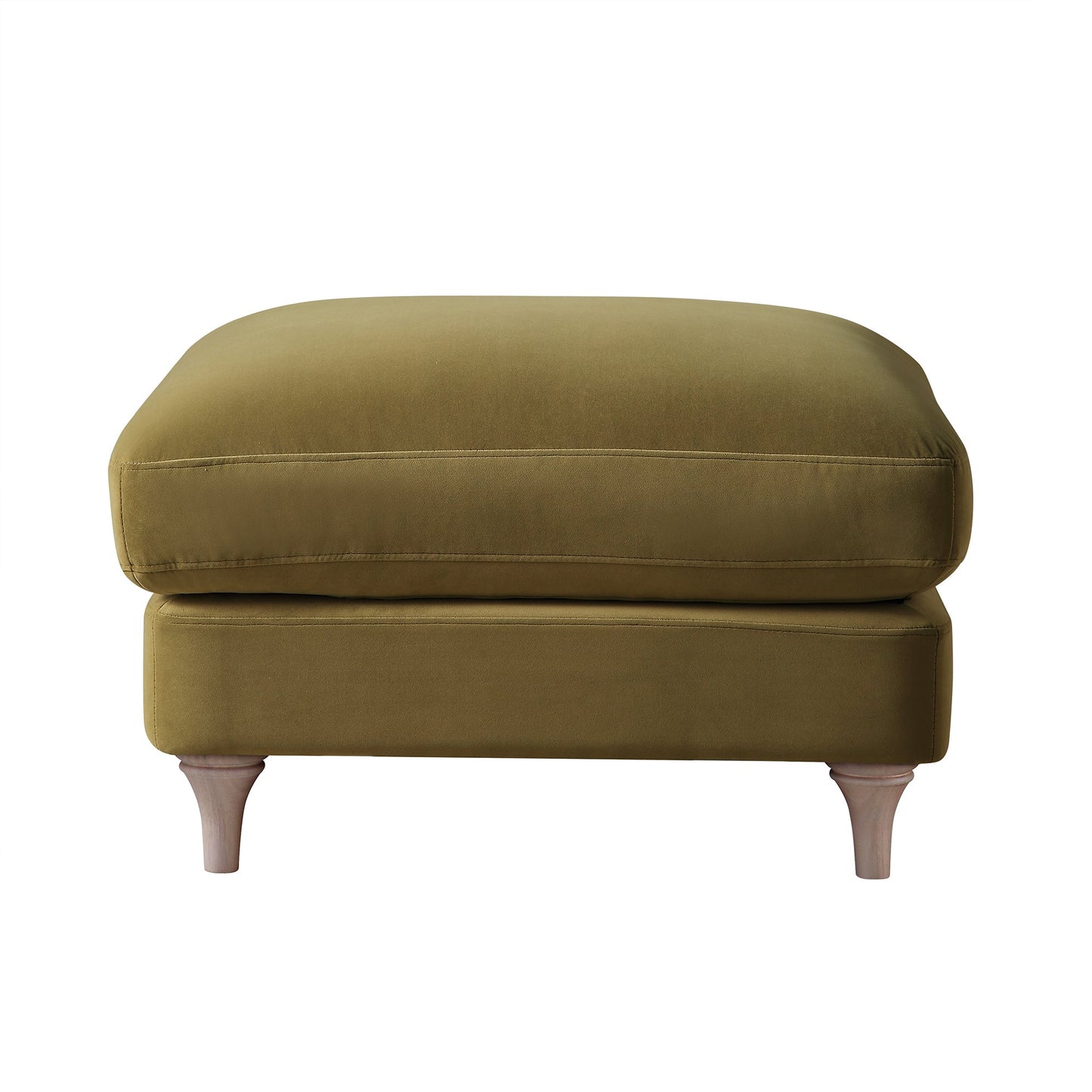 Canapé et repose-pieds en velours Daphnis Fudge