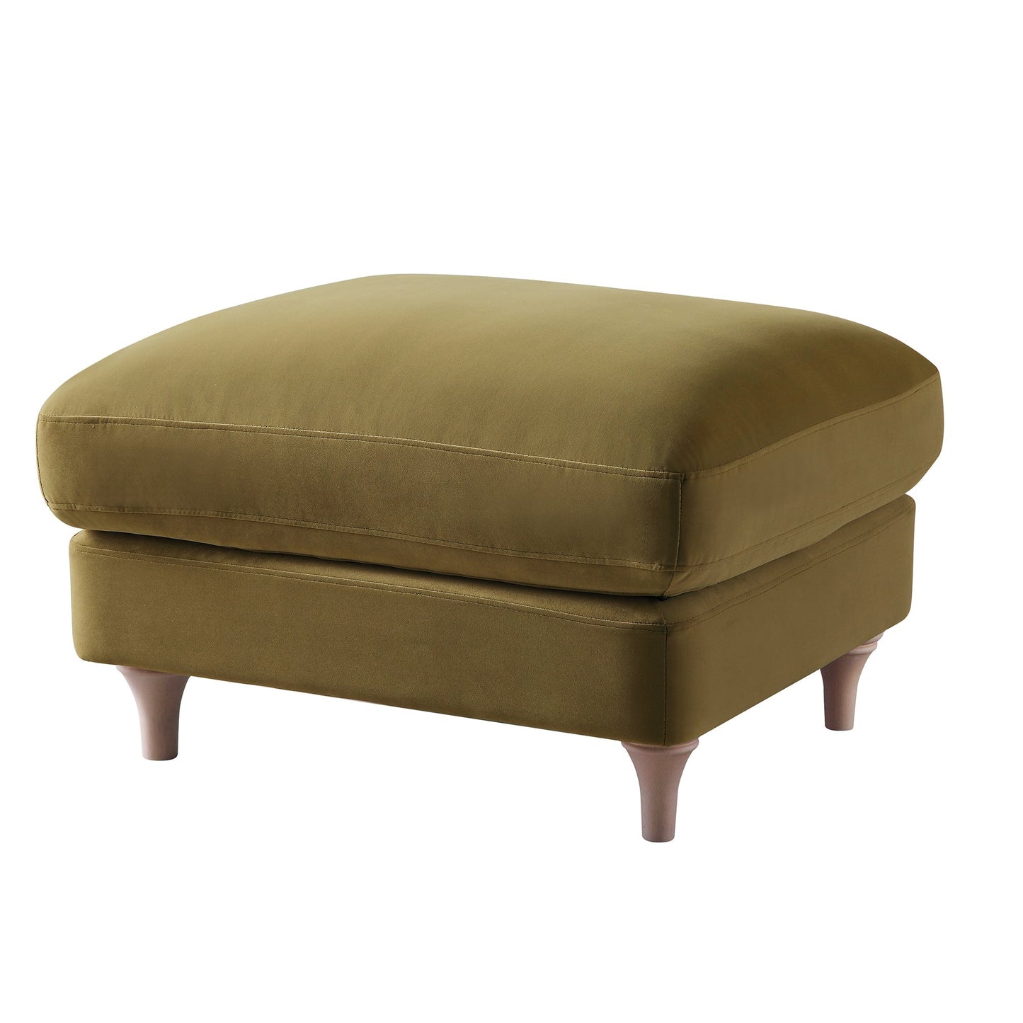 Canapé et repose-pieds en velours Daphnis Fudge