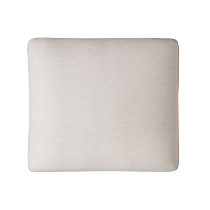 Canapé et repose-pieds en tissu Daphnis Oatmeal
