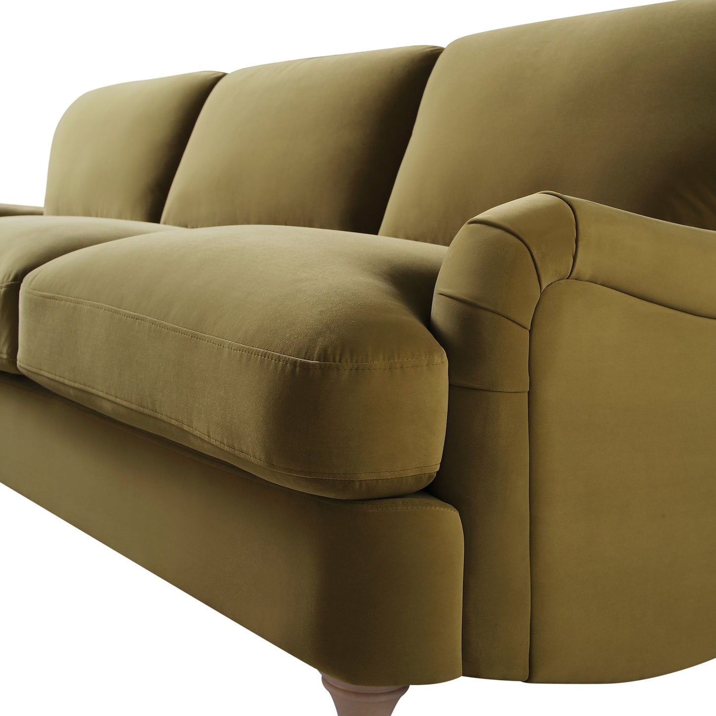 Canapé Daphnis Fudge Velvet, Grande Chaise Longue orientée à gauche