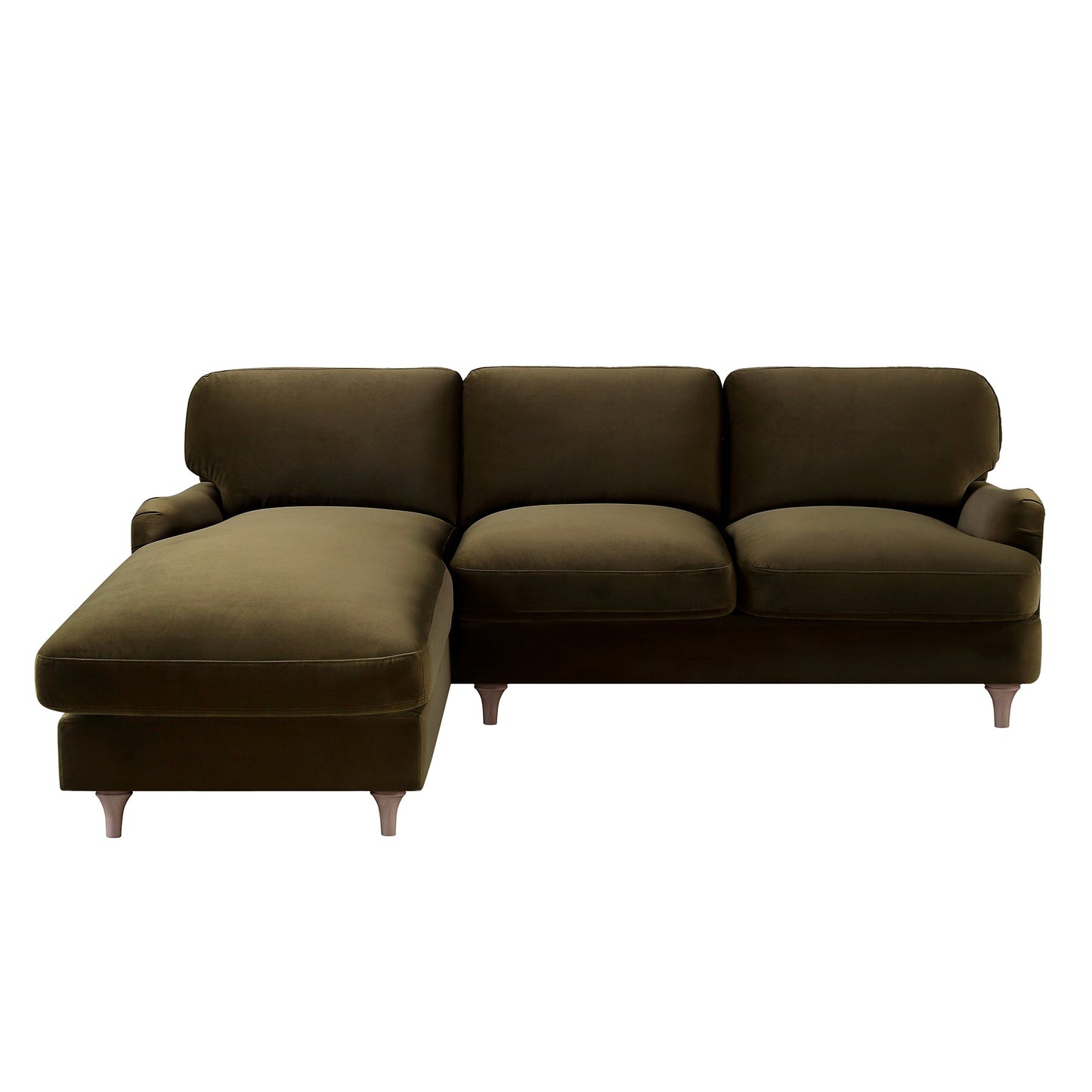 Canapé Daphnis en velours d'algues, Grande Chaise Longue orientée à gauche