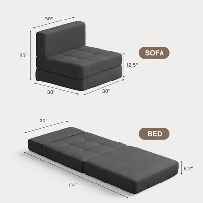 Fauteuil convertible 3 en 1, fauteuil rabattable, chaise longue rabattable et lit-lit
