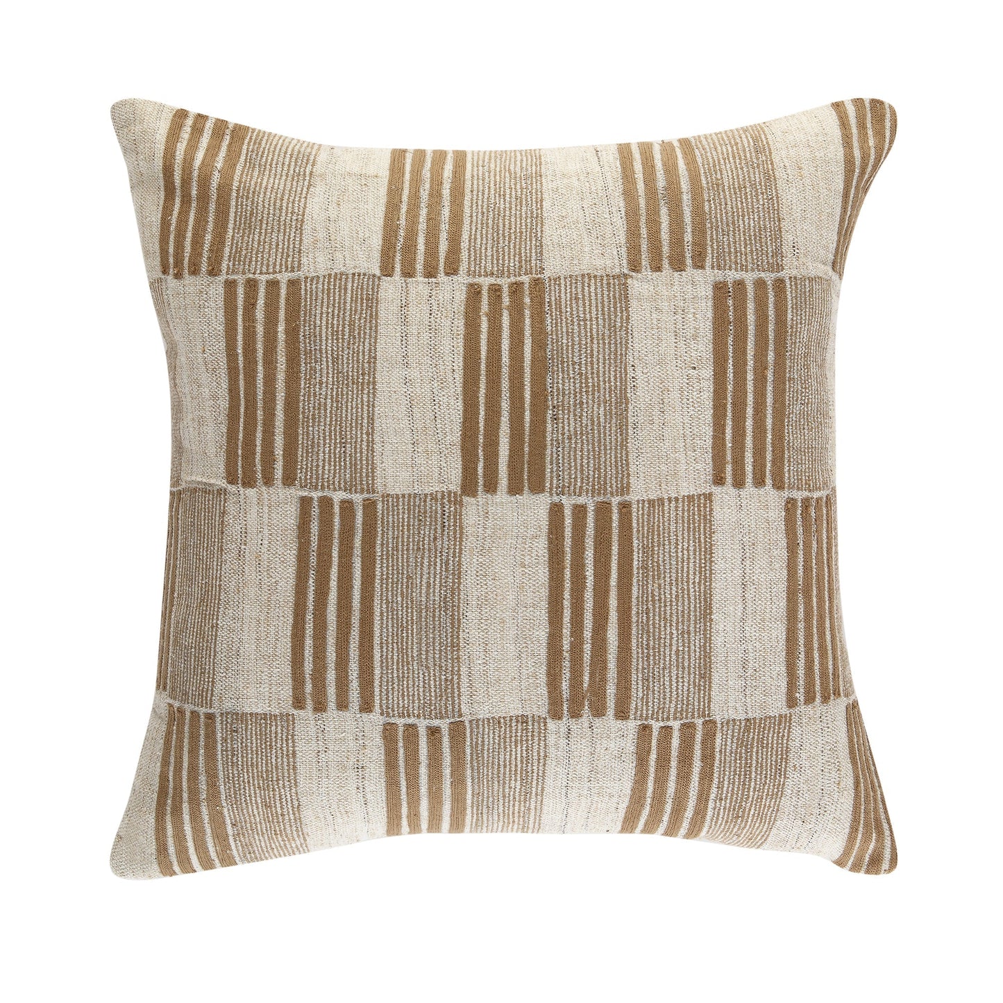Coussin à point de chaînette en aulne de la collection Boho